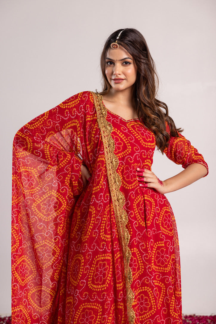 Pehno'Sa Naari Bandhani Set