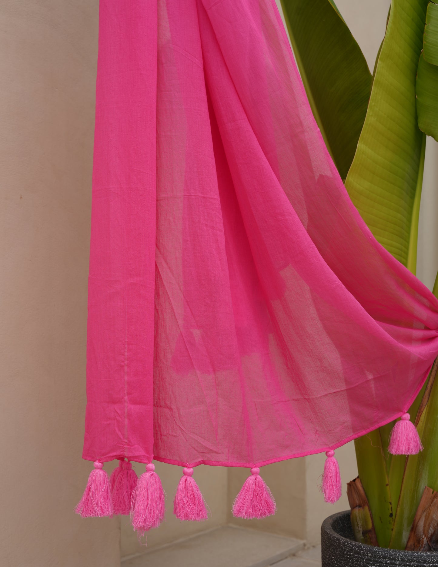 Zeena Pink Cotton Suit Set