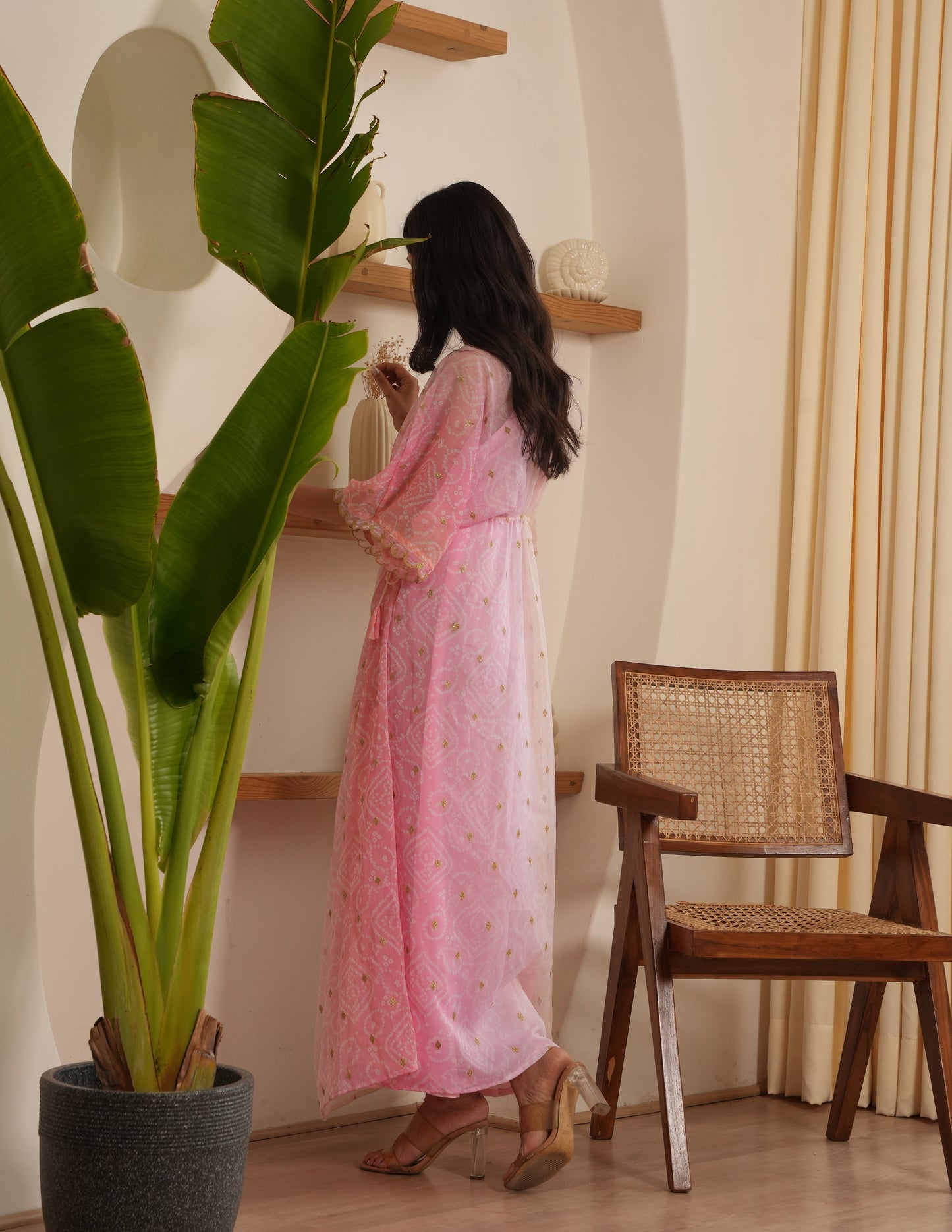 Selah Chiffon Embroidered Dress