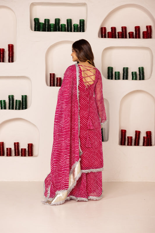 Pehno'Sa Gulaabi Shehzadi Sharara Set