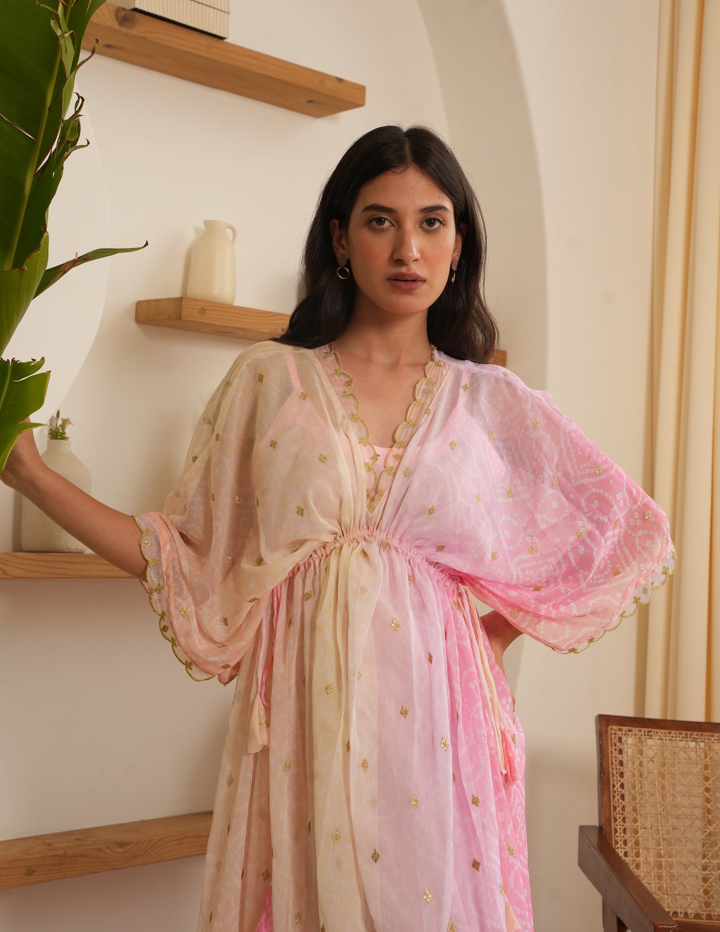 Selah Chiffon Embroidered Dress