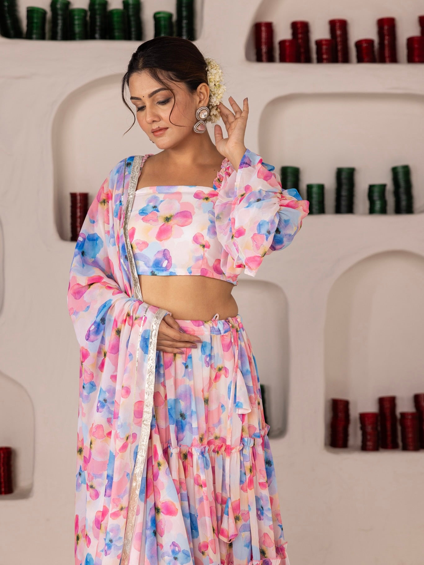 Reshami Lehenga Set