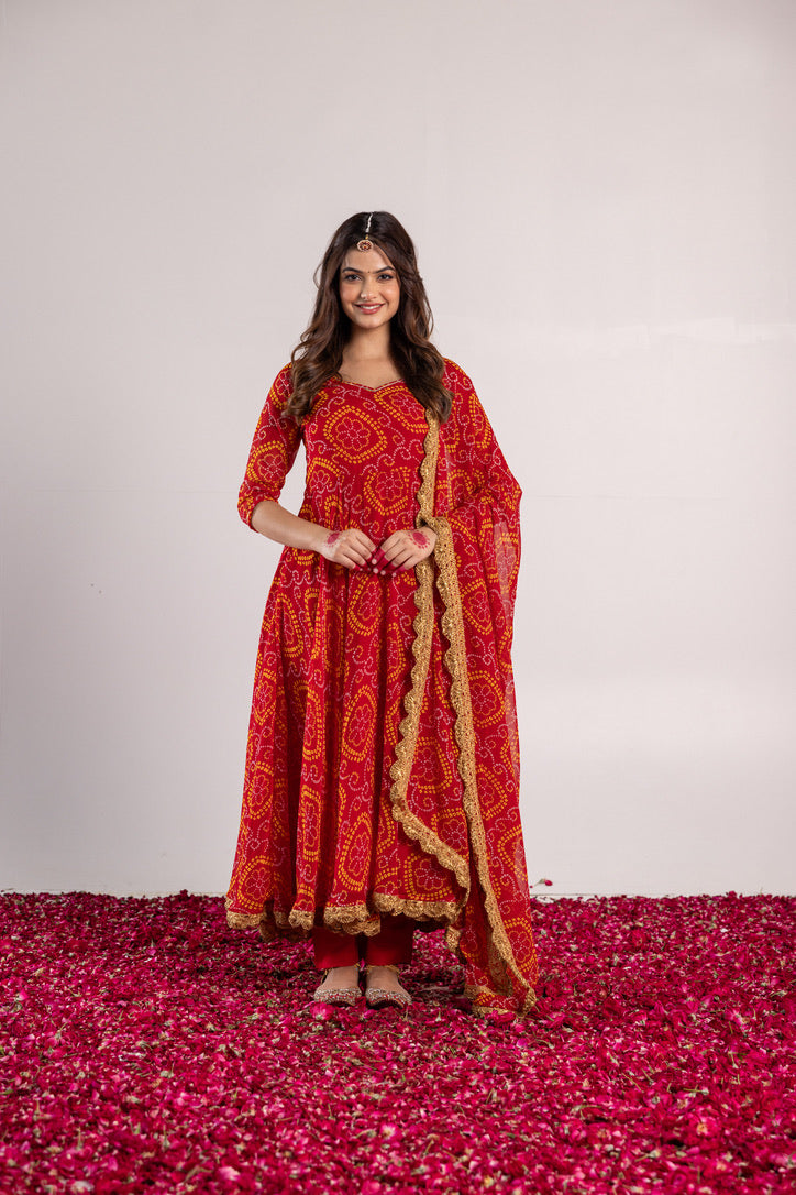 Pehno'Sa Naari Bandhani Set