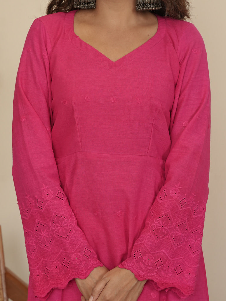 Rani Gulaab Kurta Set