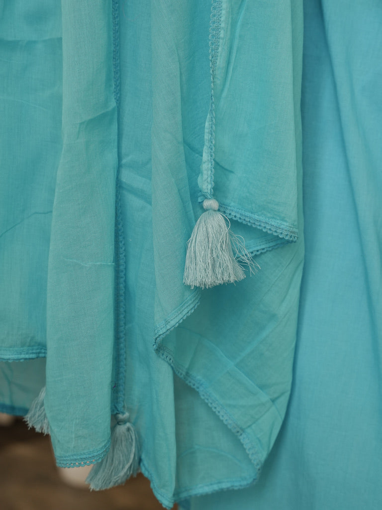 Sky Cotton Suit Set