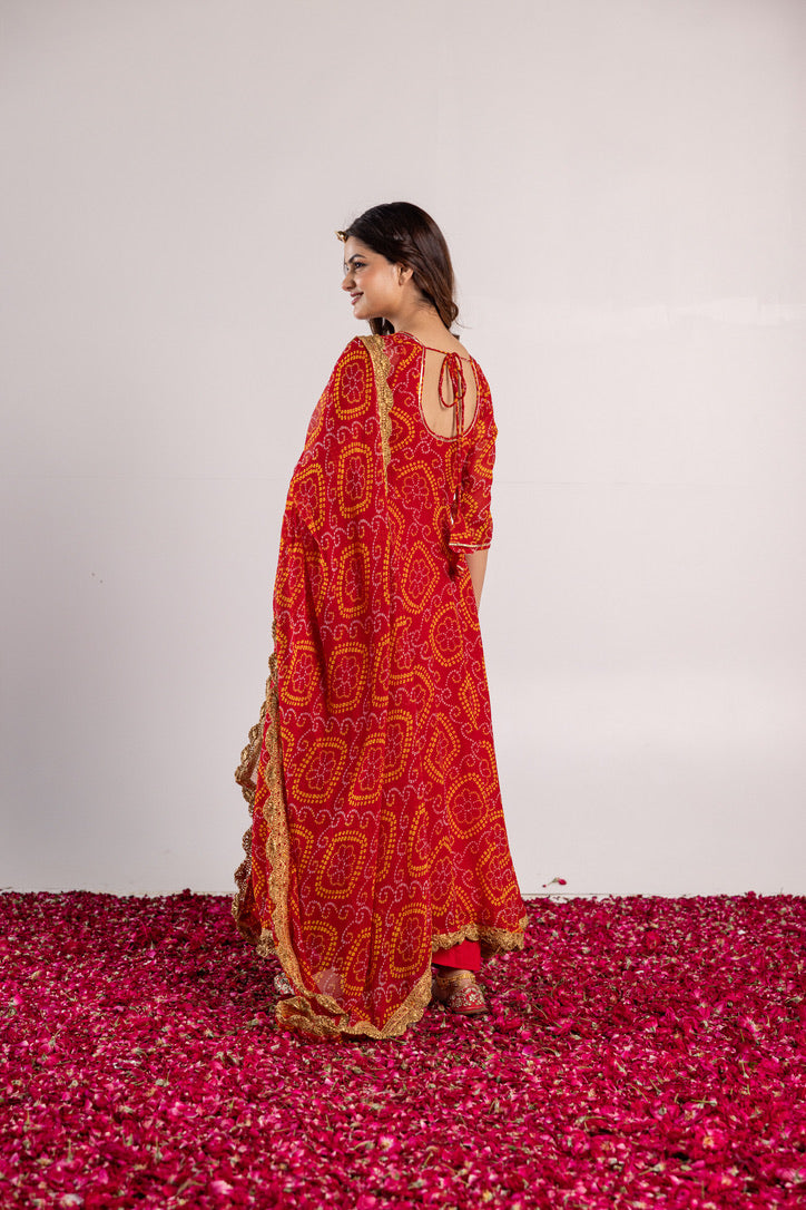 Pehno'Sa Naari Bandhani Set