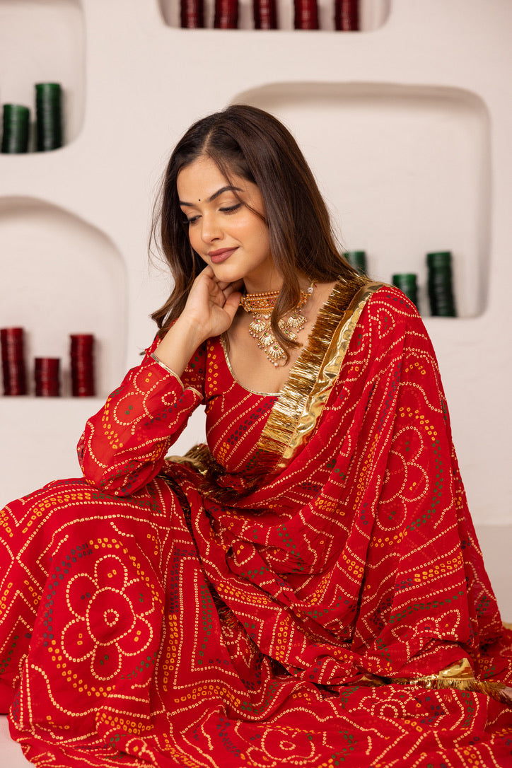 Pehno'Sa Laal Bandhej Set