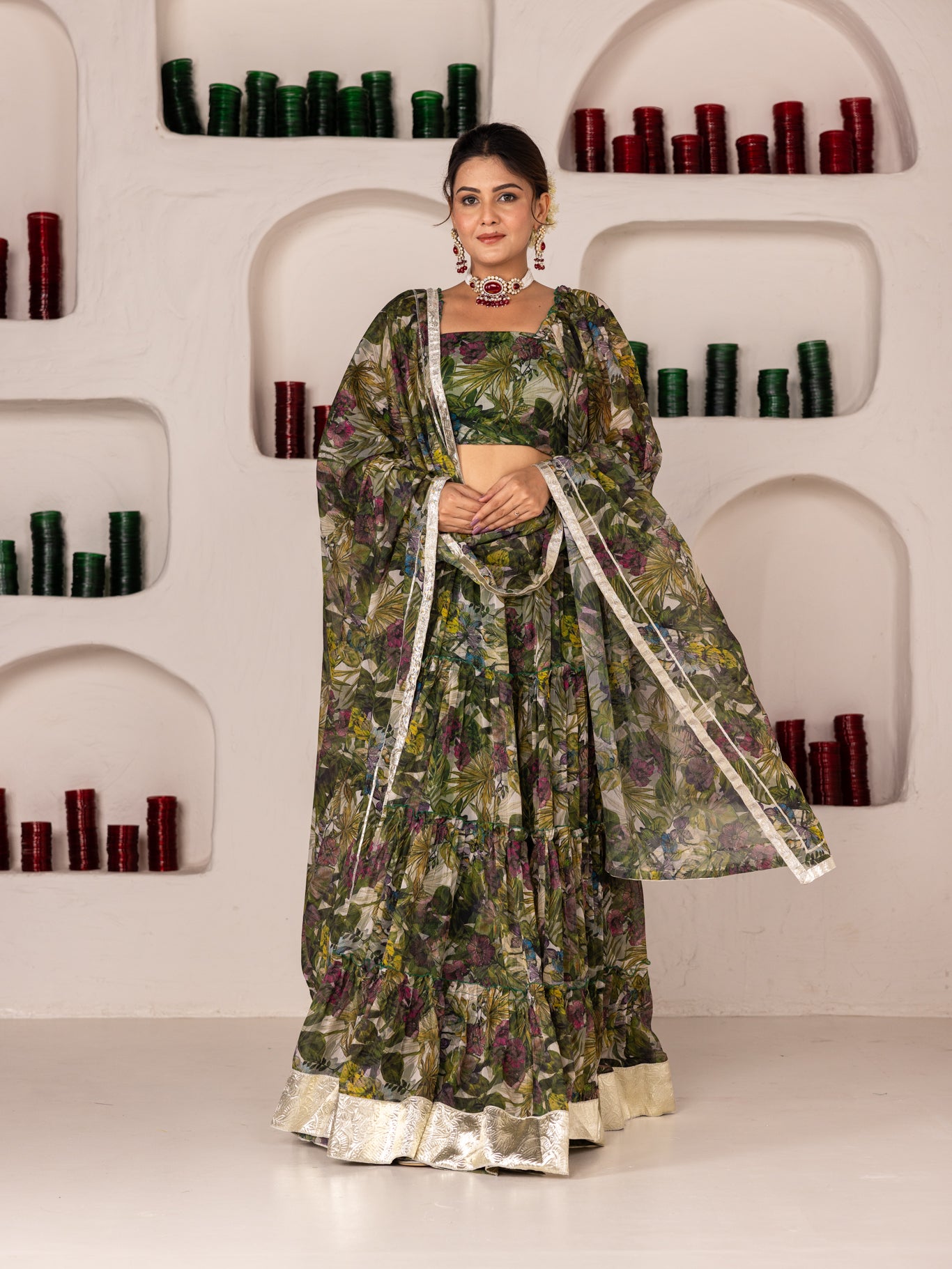 Mehandi Lehenga