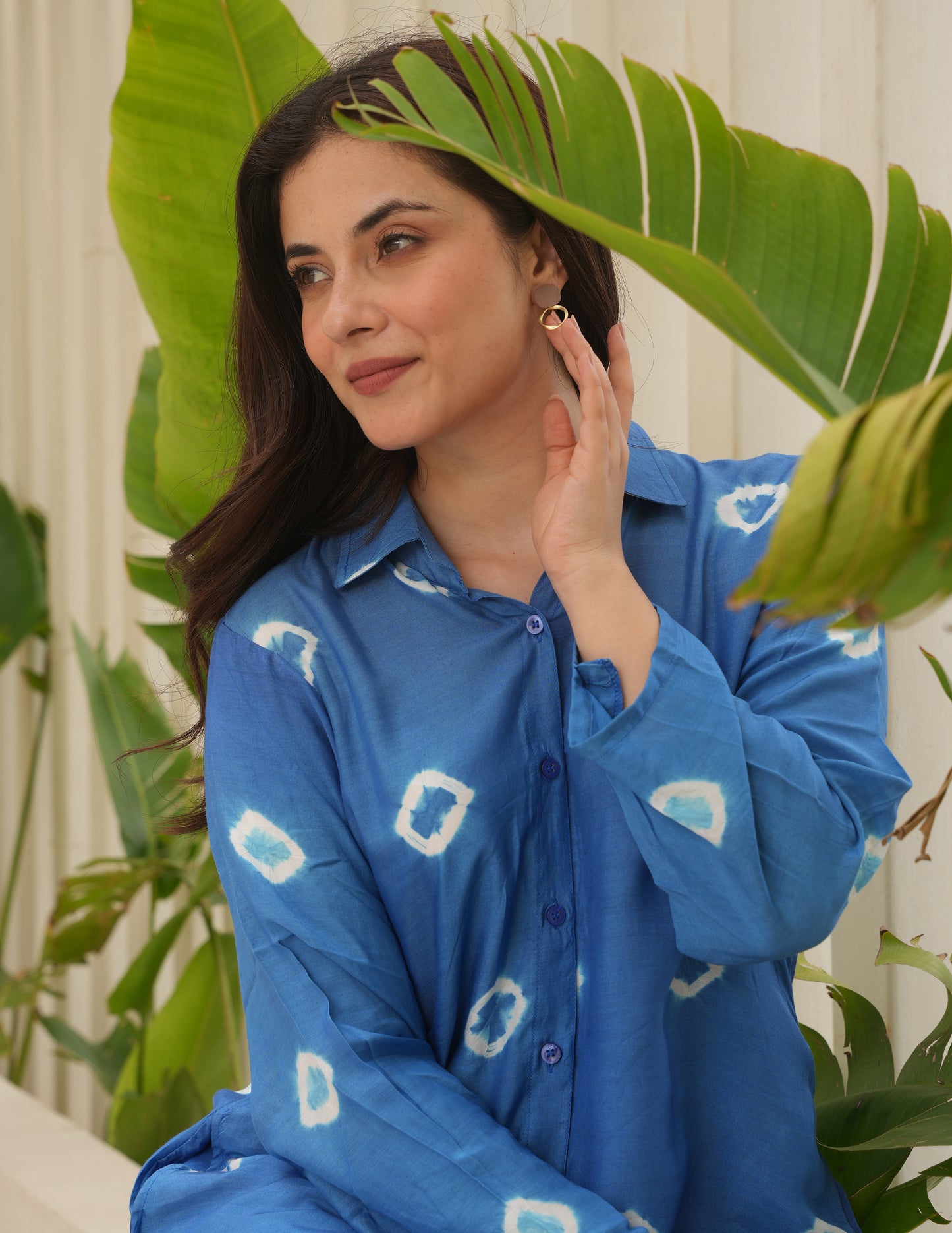 Isla Blue Bandhani Maslin Co Ord Set