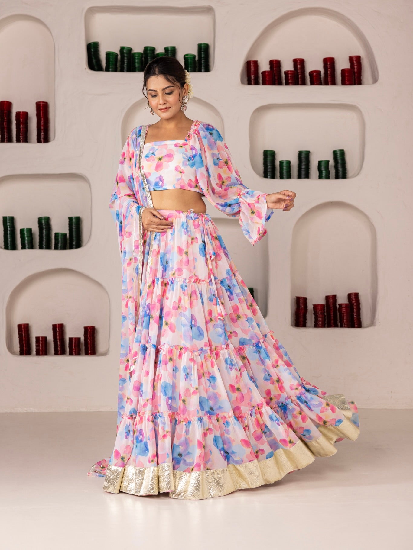 Reshami Lehenga Set