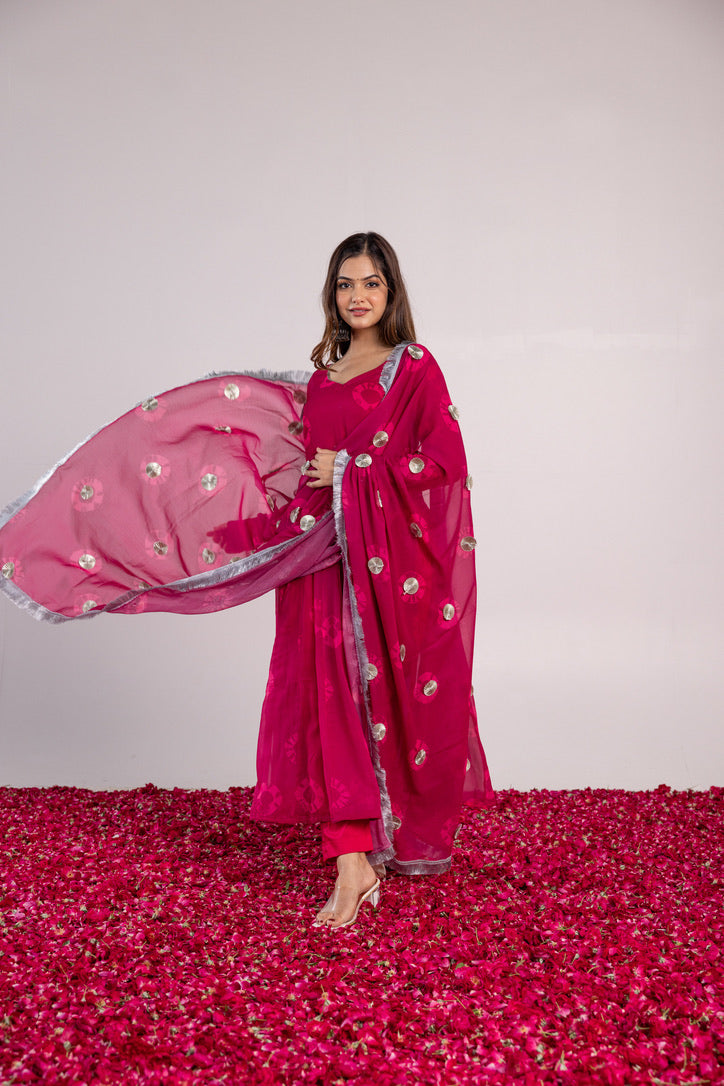 Pehno'Sa Shubh Gulaal Suit Set