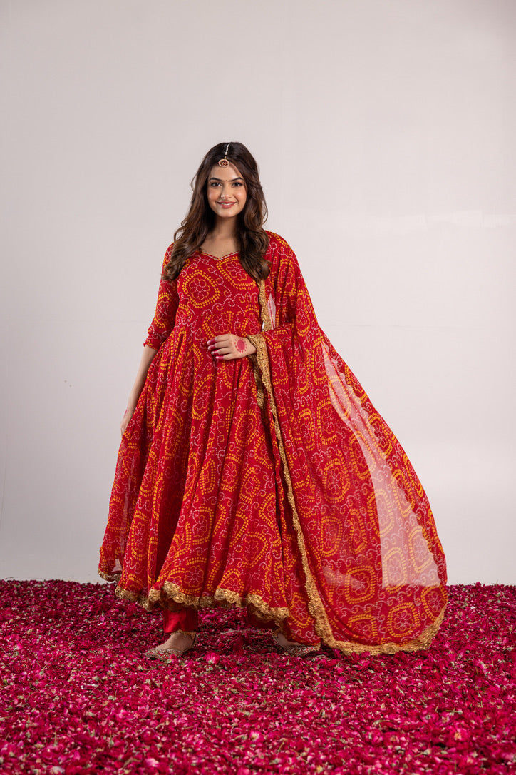 Pehno'Sa Naari Bandhani Set