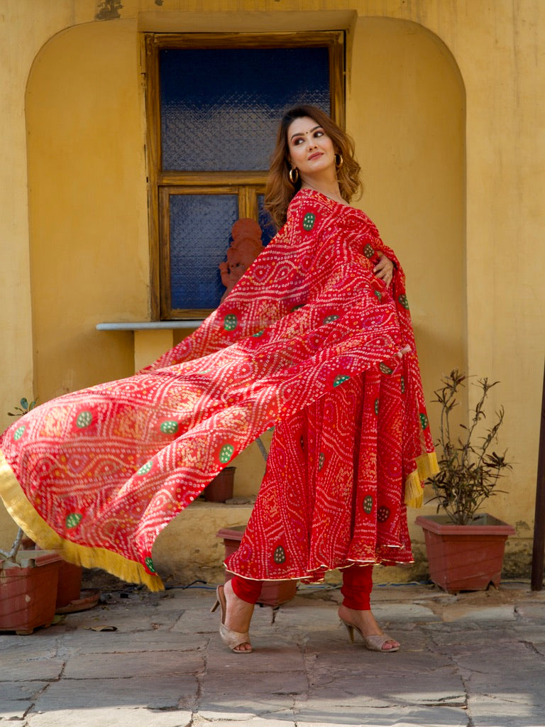 Leela Bandhani Set