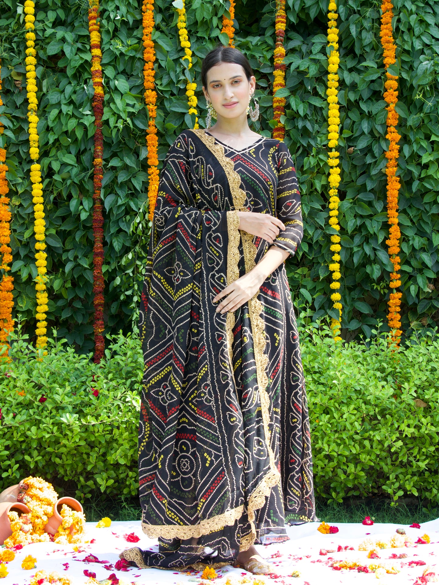Gulnaaz Bandhani Set