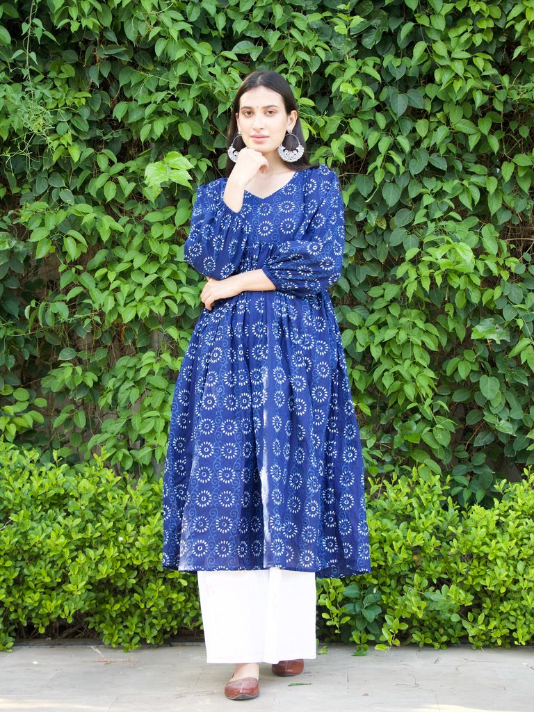 Neel Kameez Set