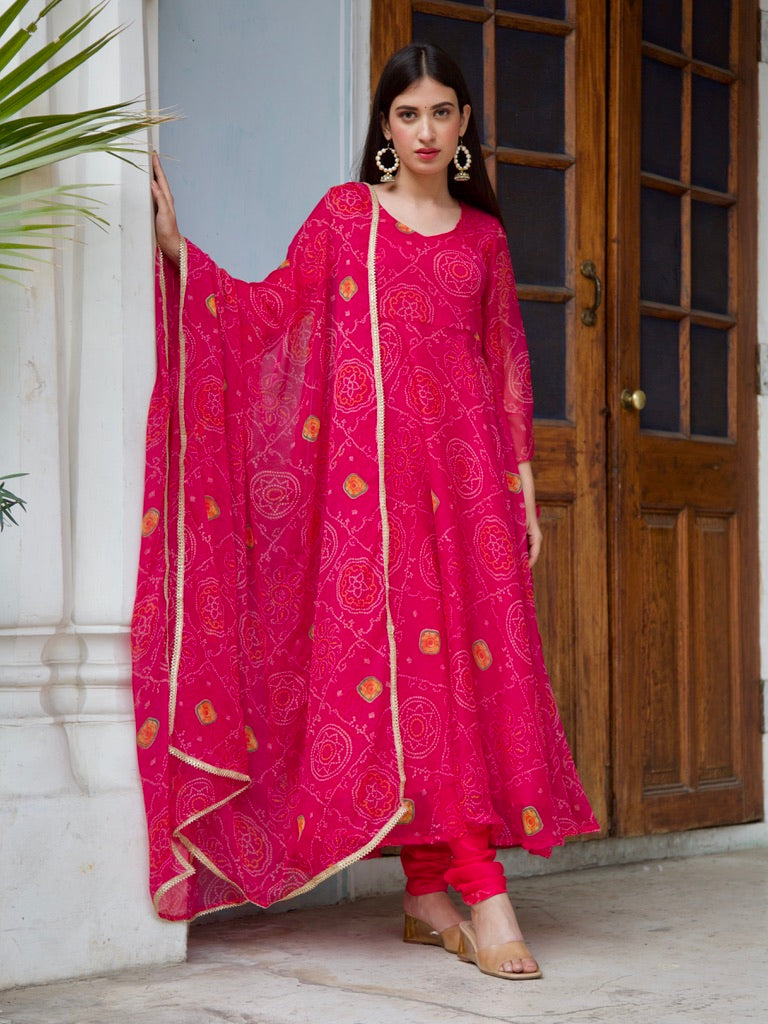 Amba Bandhani Set