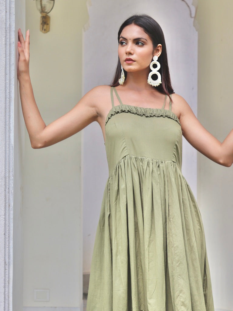 Seattle Olive Dress