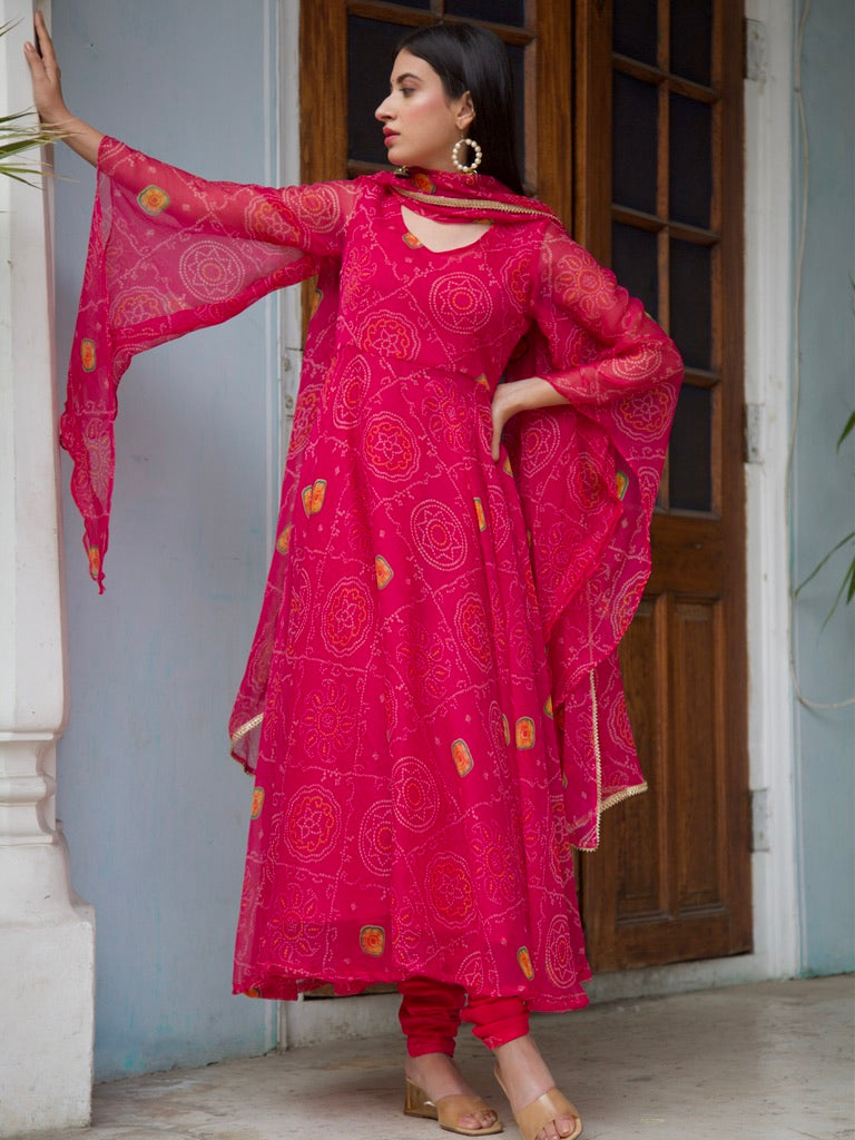 Amba Bandhani Set