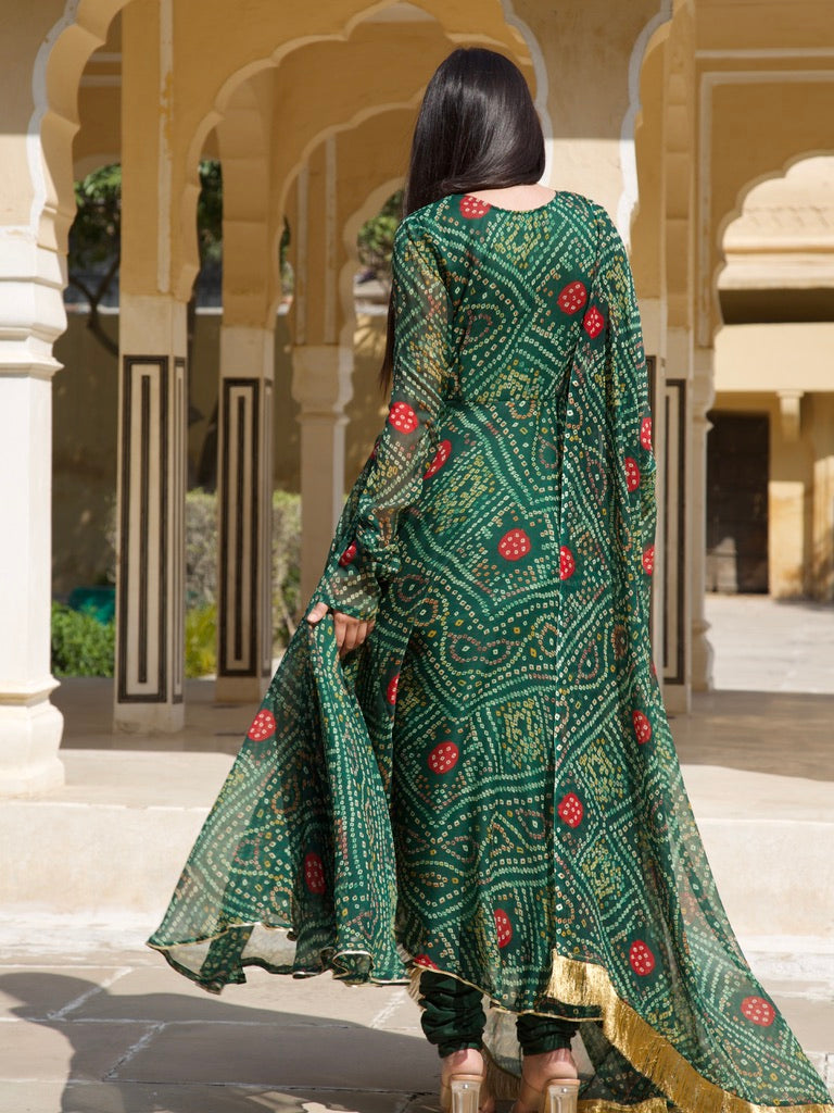 Heera Bandhani Set