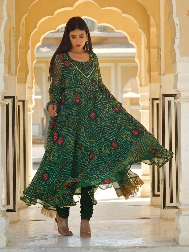 Heera Bandhani Set