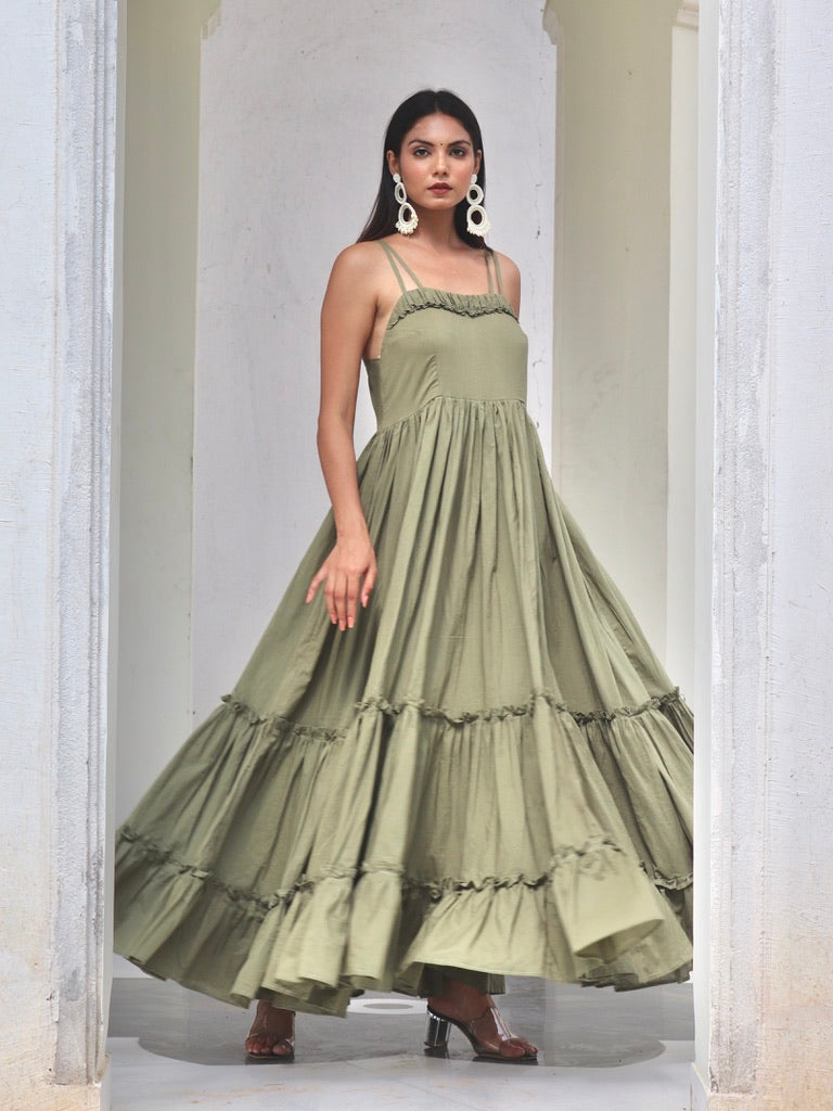 Seattle Olive Dress