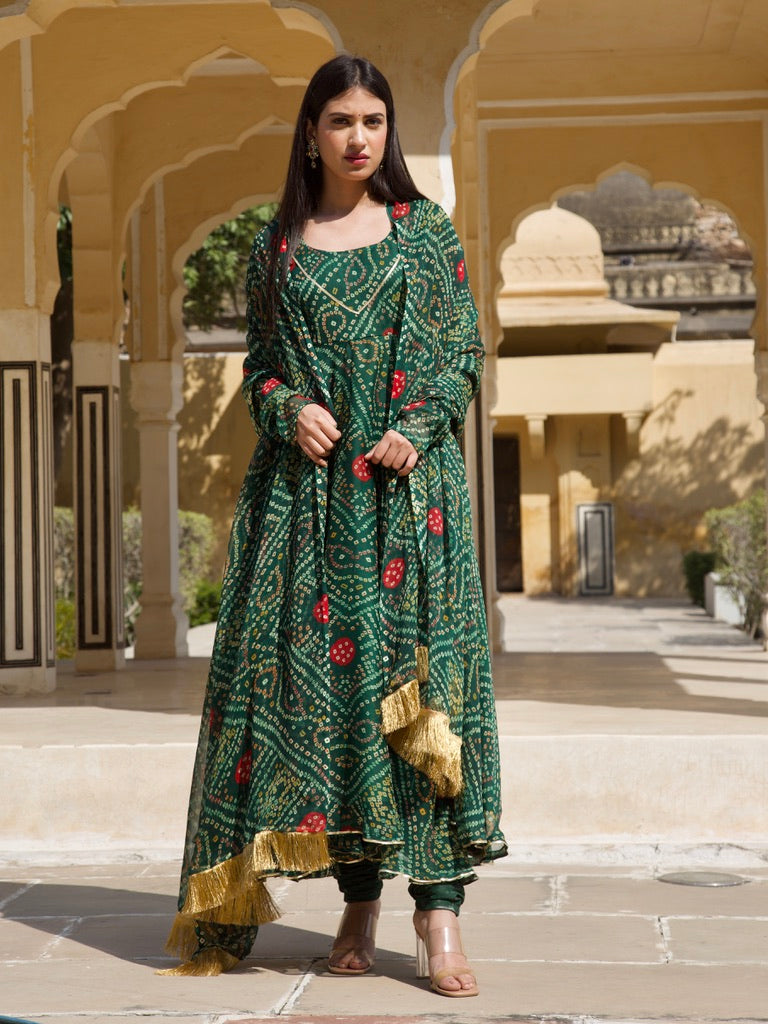 Heera Bandhani Set