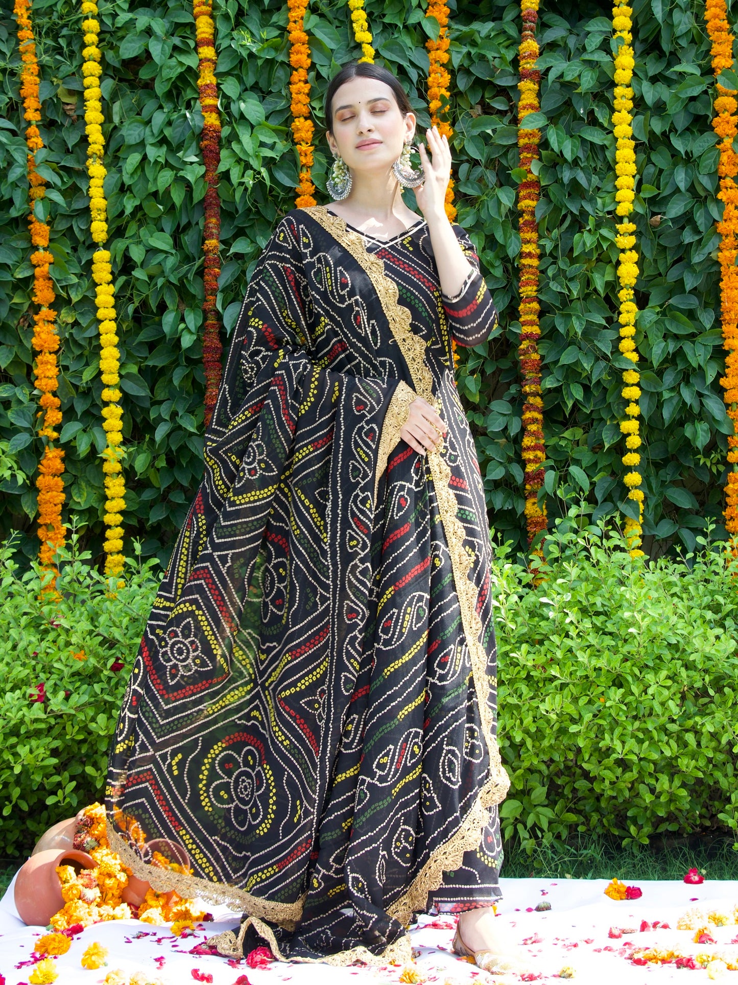 Gulnaaz Bandhani Set