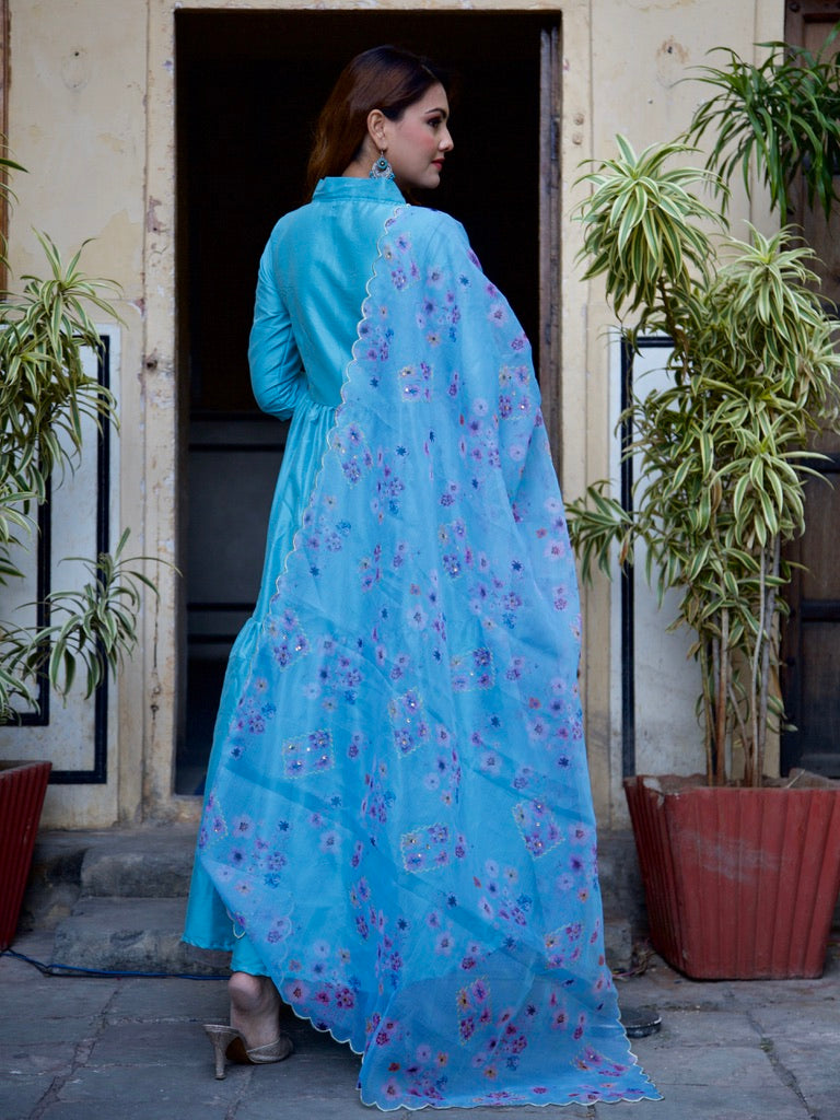 Aasmani Suit Set