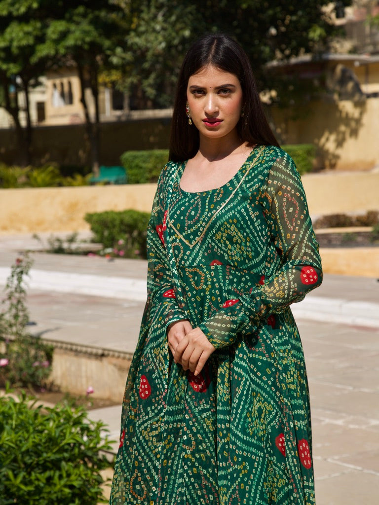 Heera Bandhani Set