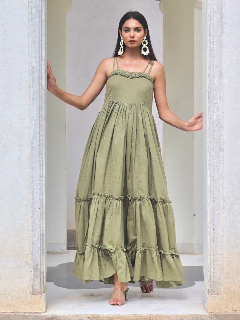 Seattle Olive Dress