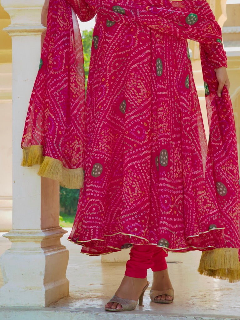Gulmani Bandhani Set
