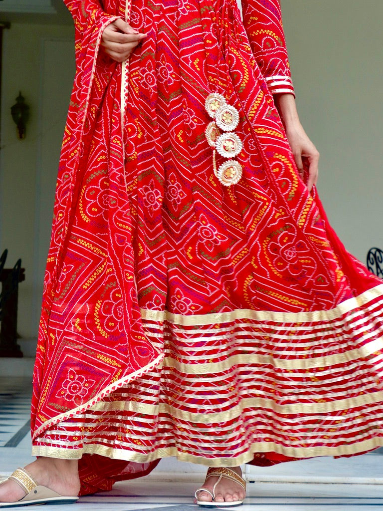Jaipuri Chundi Suit Set