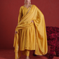 Amber Mustard Sequin Embellished Chanderi Kurta Set with Dupatta