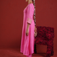 Pink Zari Embroidered Silk Kurta with Dupatta