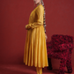 Amber Mustard Sequin Embellished Chanderi Kurta Set with Dupatta
