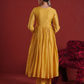 Amber Mustard Sequin Embellished Chanderi Kurta Set with Dupatta