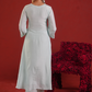 Ivory Mist Silk Zari Hand-Embroidered Kurta Set with Dupatta