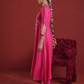Fuchsia Pink Chanderi Sequin-Zari Kurta Set with Organza Dupatta