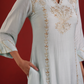 Ivory Mist Silk Zari Hand-Embroidered Kurta Set with Dupatta