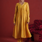 Amber Mustard Sequin Embellished Chanderi Kurta Set with Dupatta