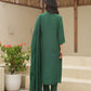 Bloosom Green Silk Straight Suit Set
