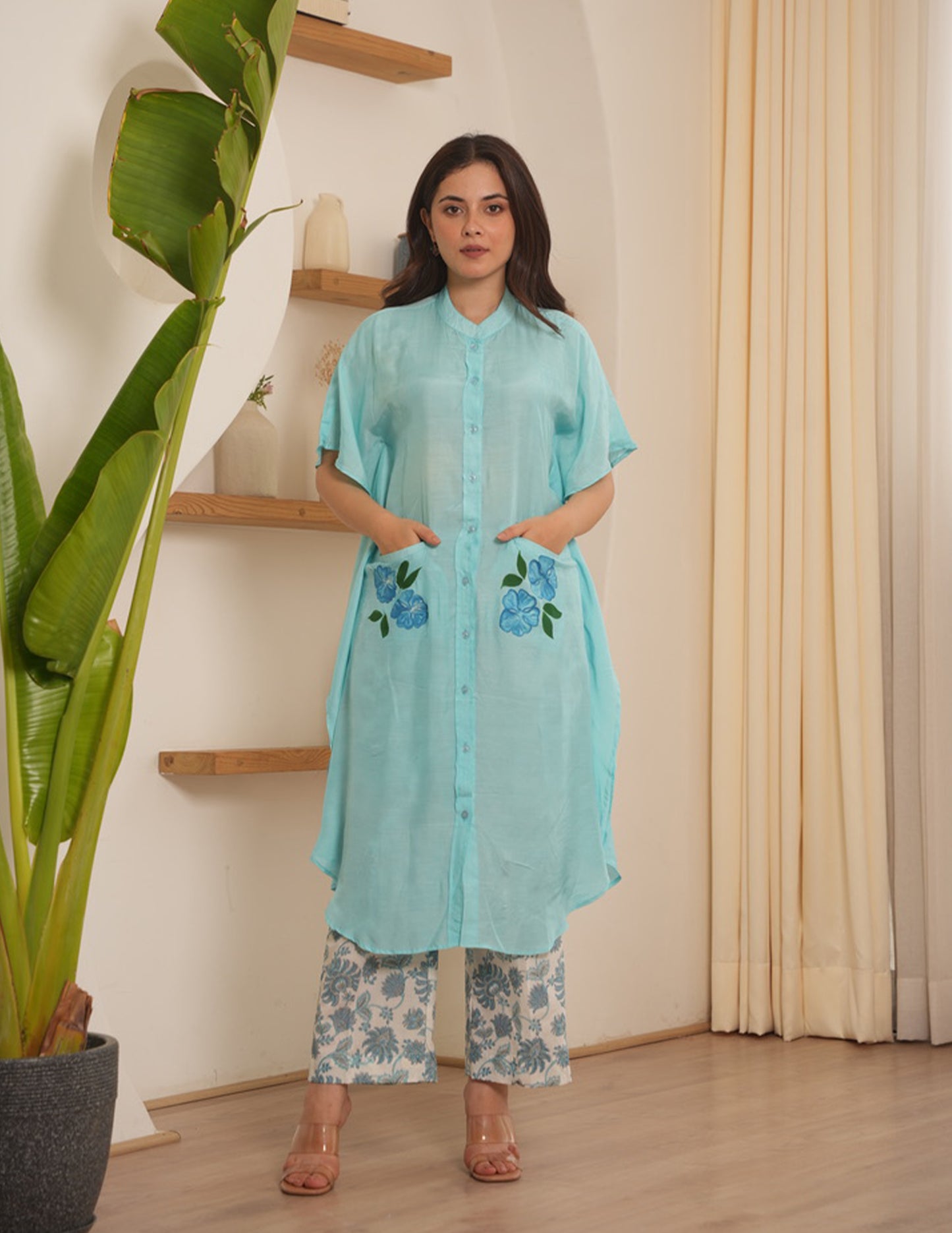 Crown Sky Maslin Kaftan Set