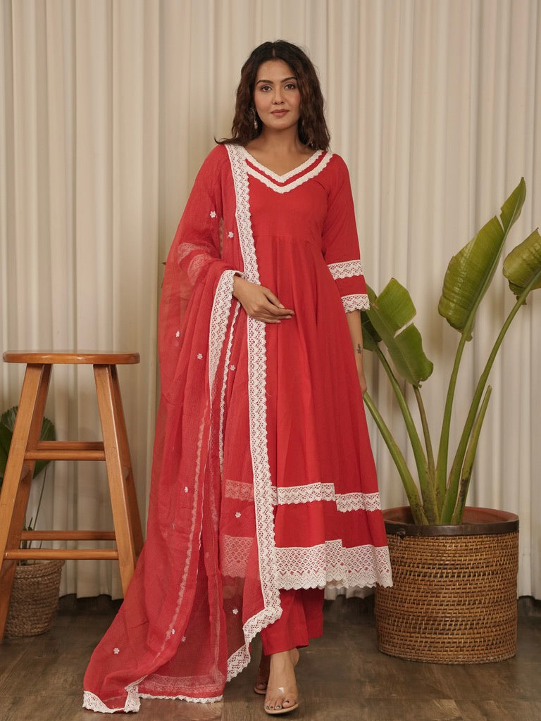 India Roopa Ran1 Roopa Suit Set – OneWe India