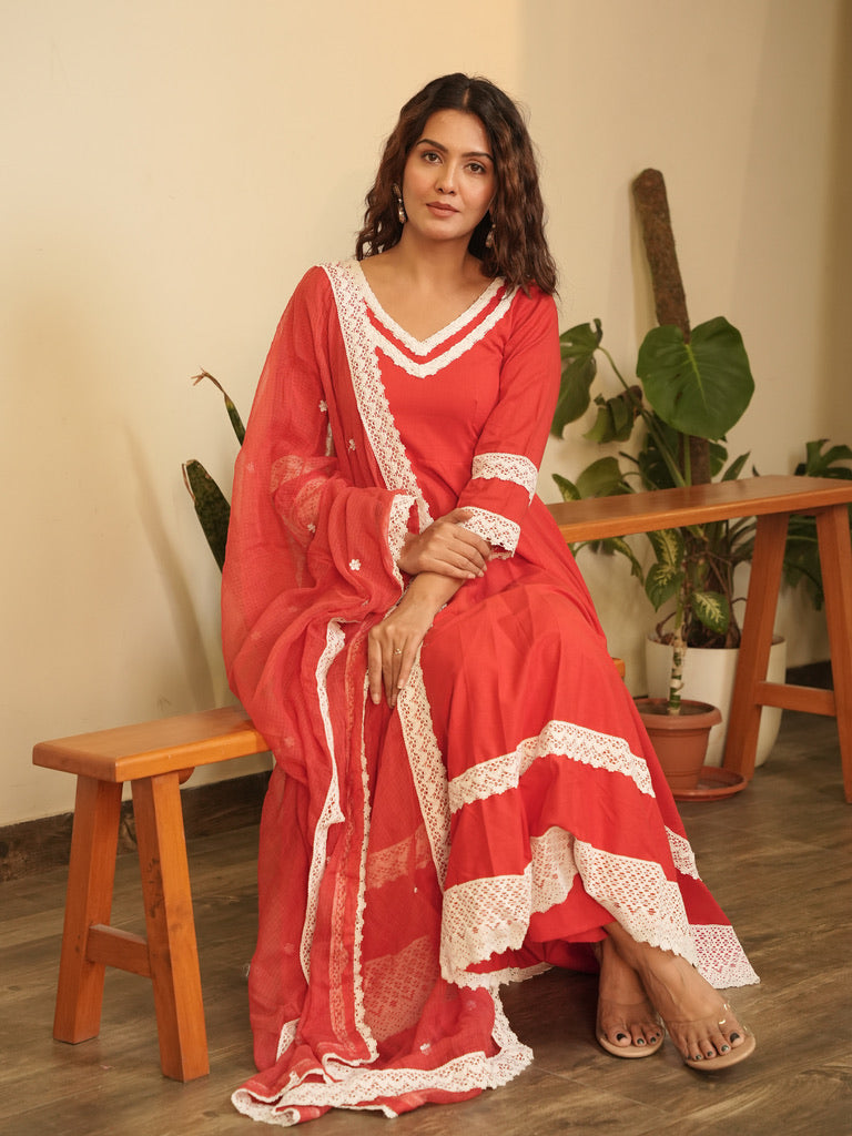 India Roopa Ran1 Roopa Suit Set – OneWe India
