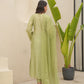 Pista Chanderi Floral Embroidered Suit Set