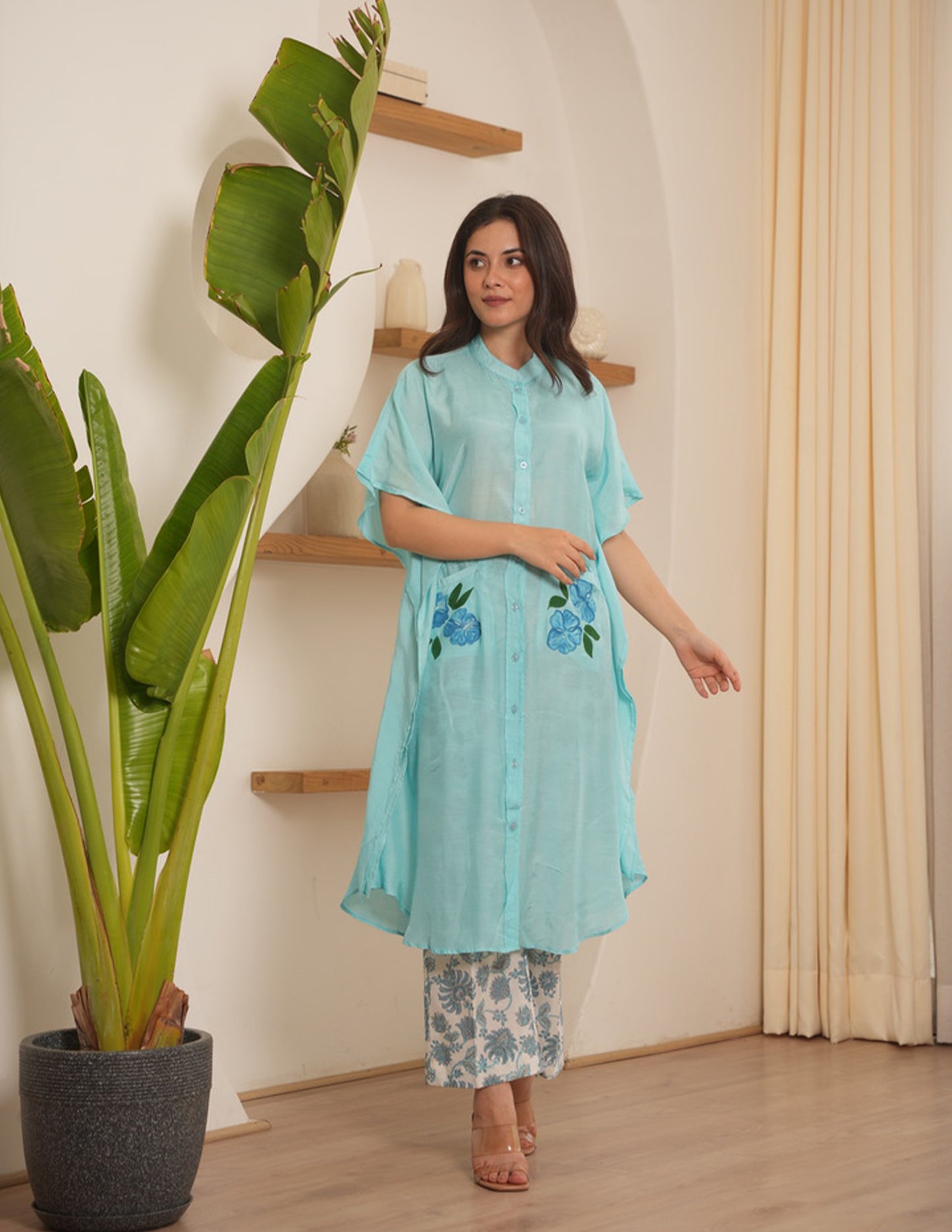 Crown Sky Maslin Kaftan Set