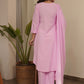 Baby Pink Cotton Suit Set