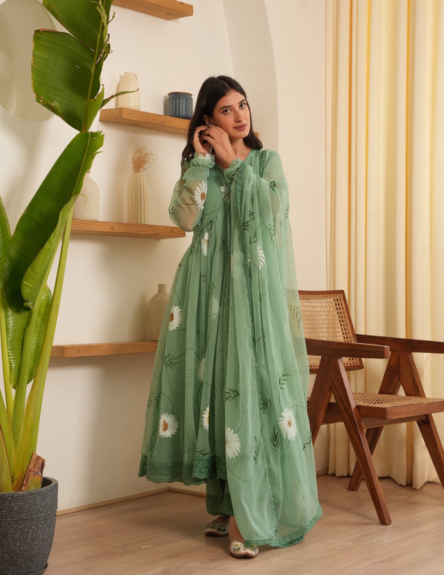 Molly Jade Georgette Handpaint Suit Set