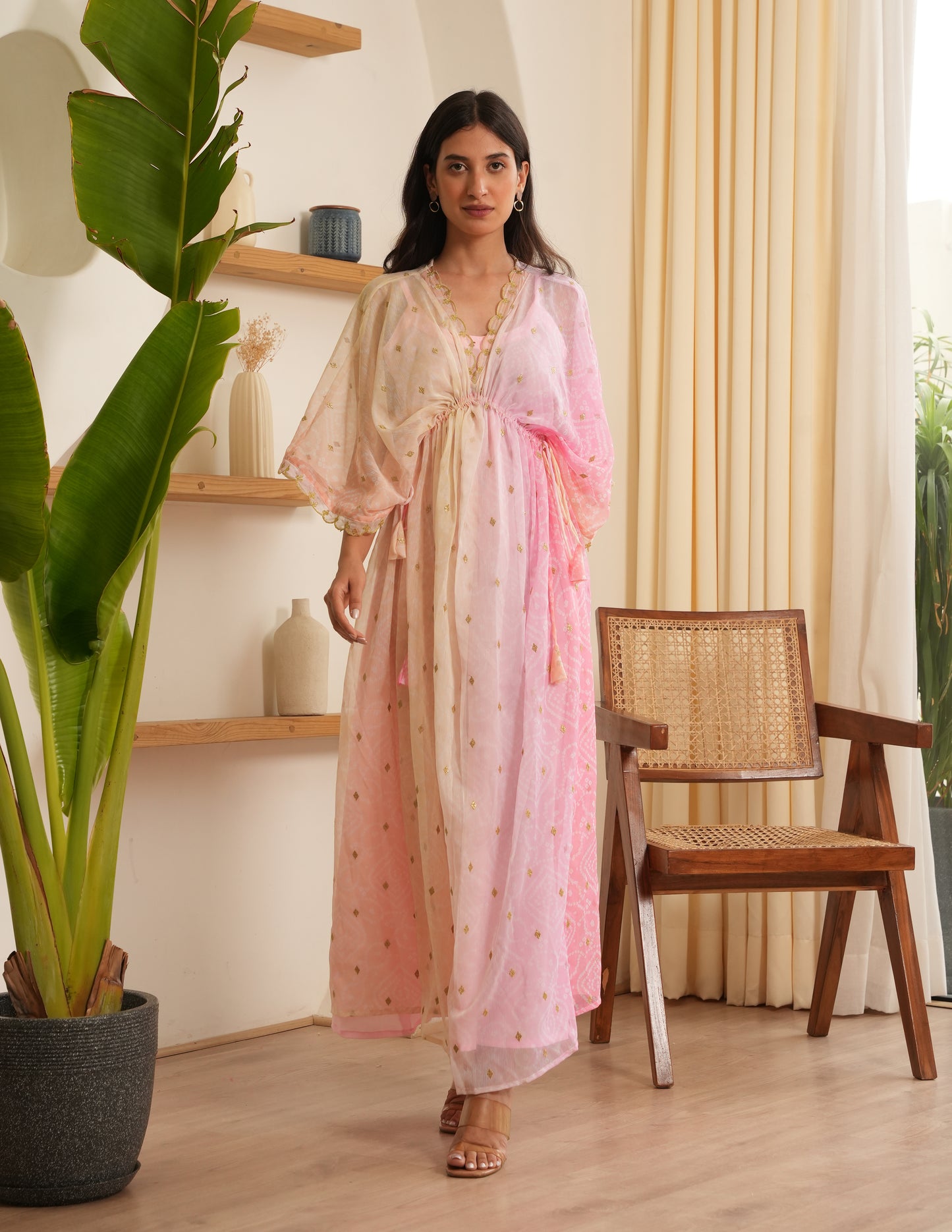 Selah Chiffon Embroidered Dress
