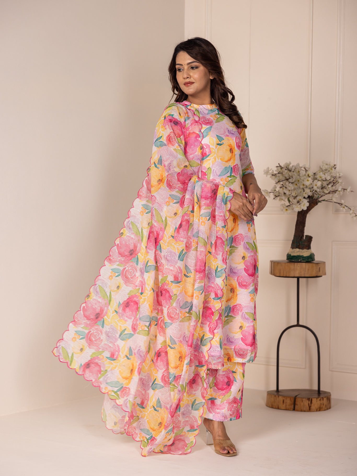 Flowers Linen Set